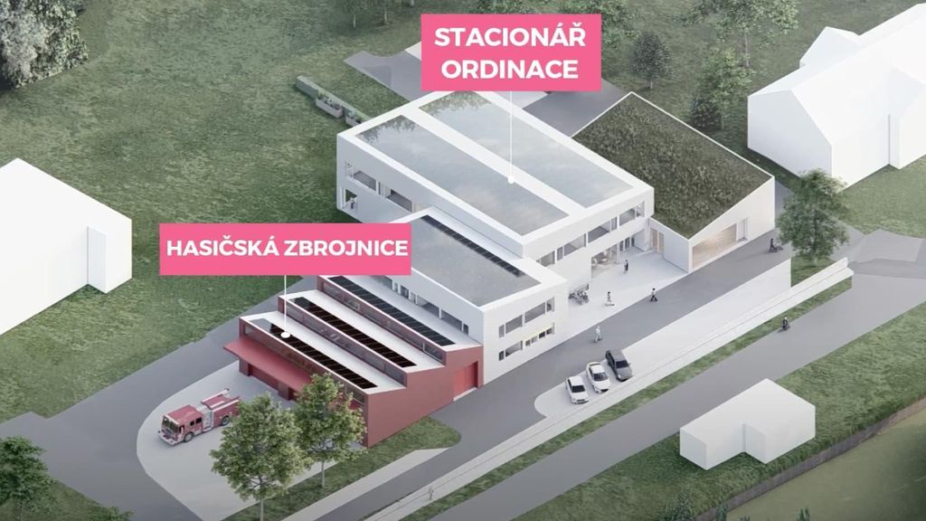 Multifunkční dům Hlubočky – Dukla – vizualizace